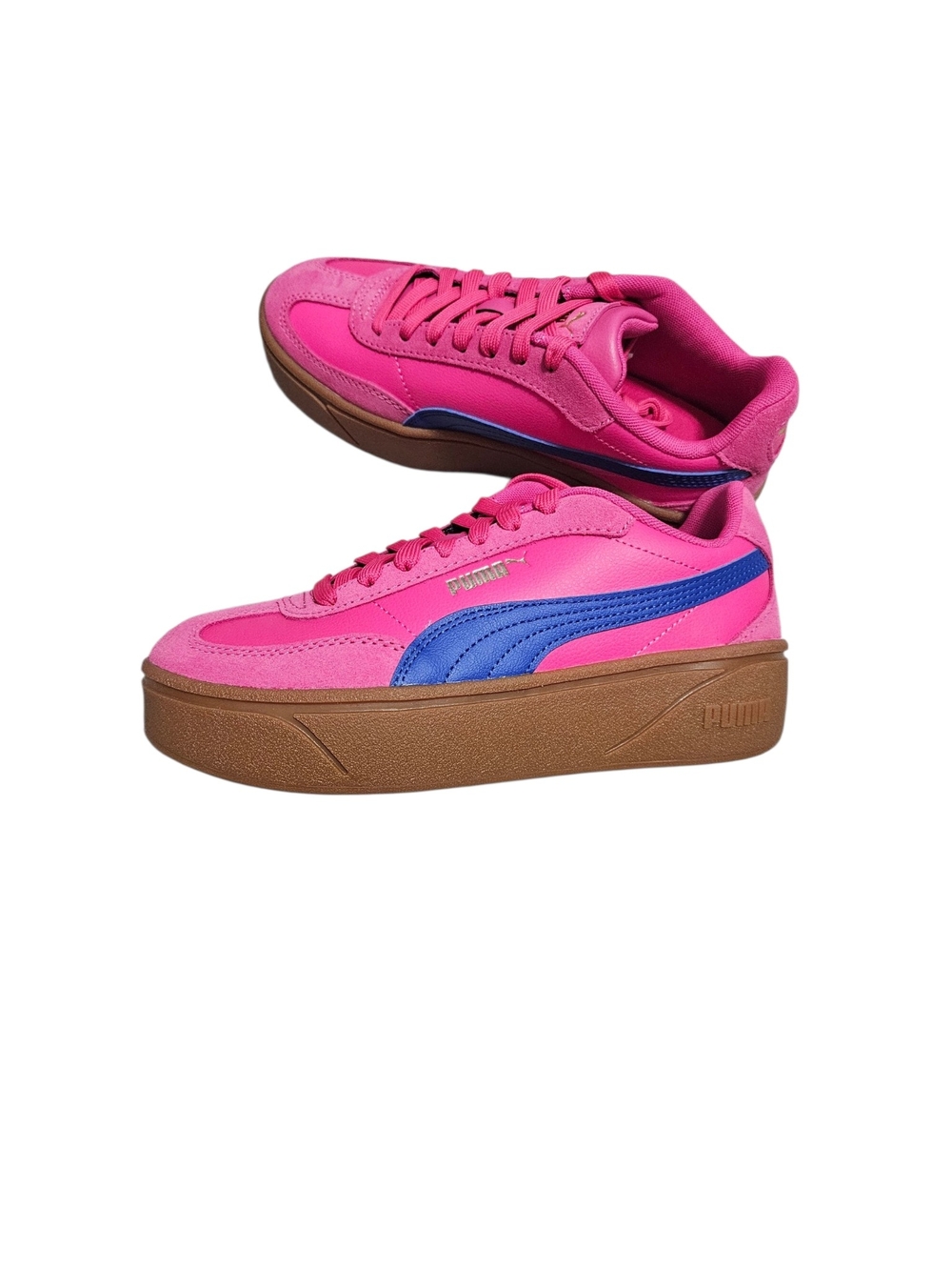Puma Club II Era Platforms Sneakers NEW Pink And Blue Womens